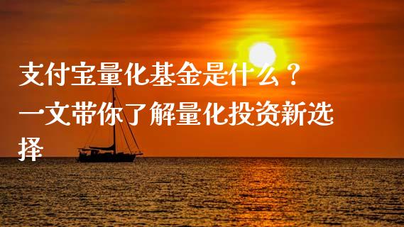 支付宝量化基金是什么？ 一文带你了解量化投资新选择_https://m.15771688.com_期货开户_第1张