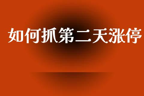 如何抓第二天涨停_https://m.15771688.com_道指实时行情_第1张