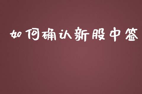 如何确认新股中签_https://m.15771688.com_道指实时行情_第1张