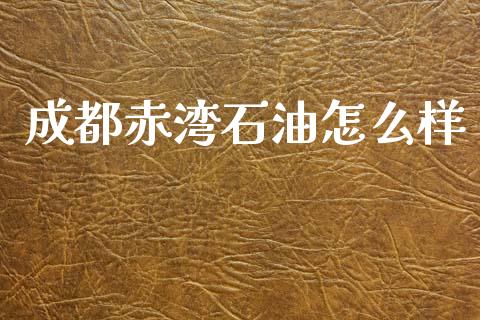 成都赤湾石油怎么样_https://m.15771688.com_期货开户_第1张
