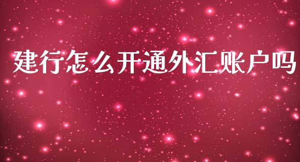 建行怎么开通外汇账户吗_https://m.15771688.com_美国道指_第1张