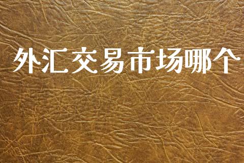 外汇交易市场哪个_https://m.15771688.com_期货开户_第1张
