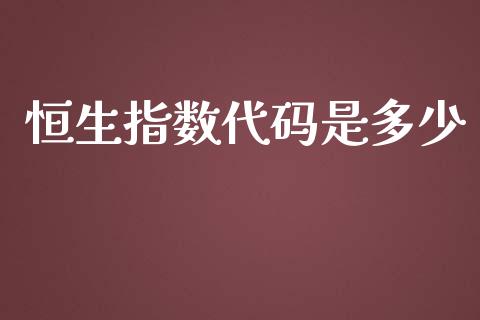 恒生指数代码是多少_https://m.15771688.com_期货开户_第1张