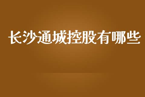 长沙通城控股有哪些_https://m.15771688.com_美国道指_第1张
