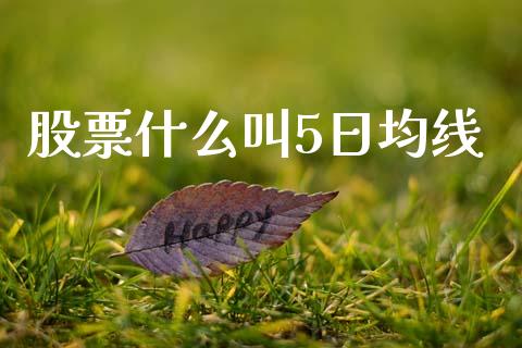 股票什么叫5日均线_https://m.15771688.com_期货开户_第1张