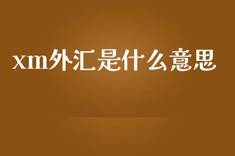 xm外汇是什么意思_https://m.15771688.com_道指实时行情_第1张