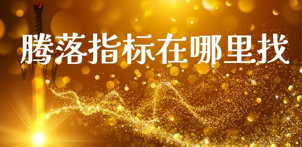 腾落指标在哪里找_https://m.15771688.com_道指实时行情_第1张