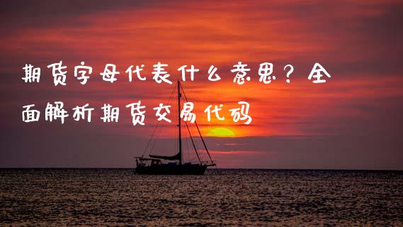 期货字母代表什么意思？全面解析期货交易代码_https://m.15771688.com_期货手续费_第1张