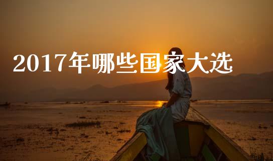 2017年哪些国家大选_https://m.15771688.com_期货开户_第1张