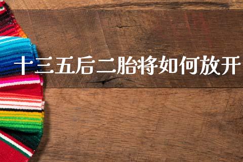 十三五后二胎将如何放开_https://m.15771688.com_期货开户_第1张