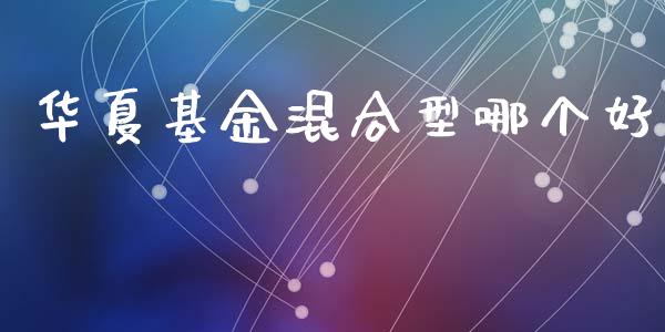 华夏基金混合型哪个好_https://m.15771688.com_期货手续费_第1张