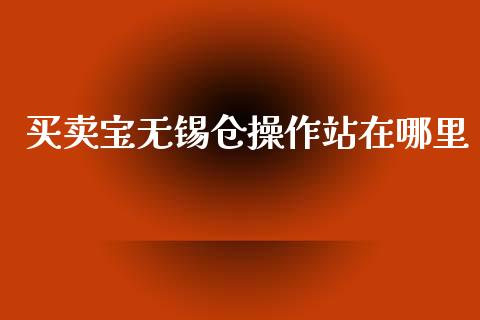 买卖宝无锡仓操作站在哪里_https://m.15771688.com_美国道指_第1张
