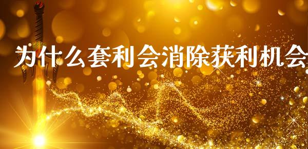 为什么套利会消除获利机会_https://m.15771688.com_期货开户_第1张