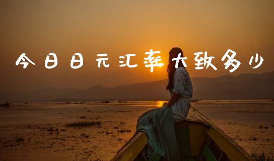今日日元汇率大致多少_https://m.15771688.com_期货手续费_第1张