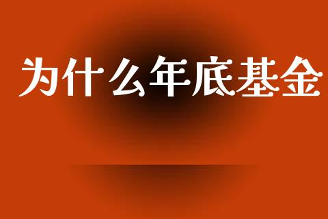 为什么年底基金_https://m.15771688.com_期货开户_第1张