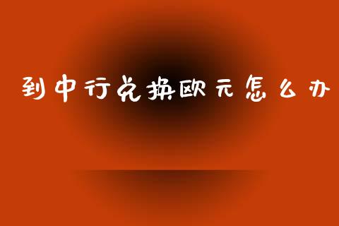 到中行兑换欧元怎么办_https://m.15771688.com_期货开户_第1张