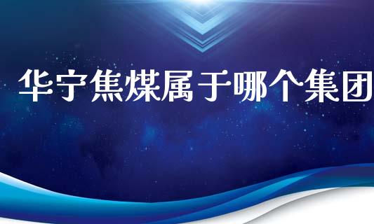 华宁焦煤属于哪个集团_https://m.15771688.com_期货开户_第1张