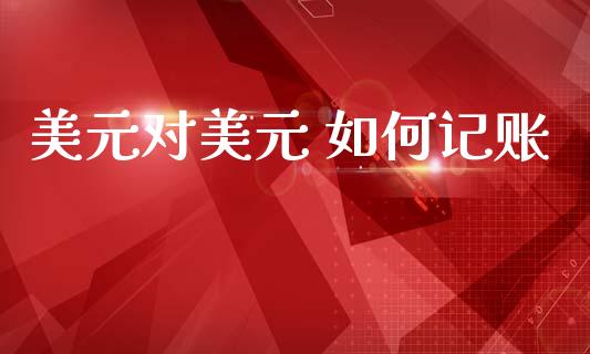 美元对美元 如何记账_https://m.15771688.com_美国道指_第1张
