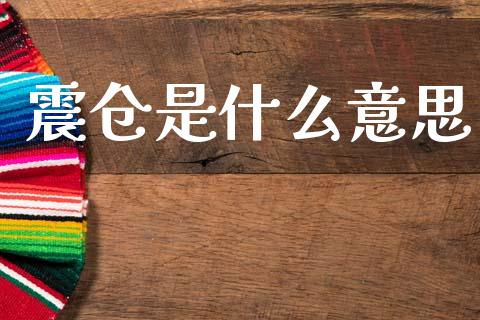 震仓是什么意思_https://m.15771688.com_美国道指_第1张