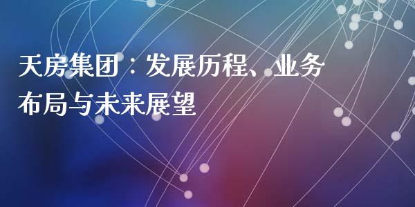 天房集团：发展历程、业务布局与未来展望_https://m.15771688.com_期货手续费_第1张
