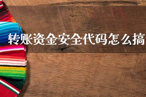 转账资金安全代码怎么搞_https://m.15771688.com_期货开户_第1张