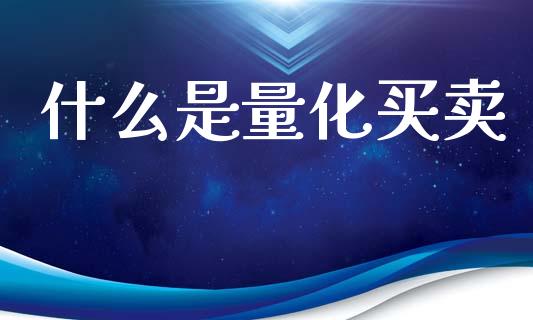 什么是量化买卖_https://m.15771688.com_期货手续费_第1张