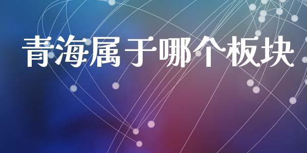 青海属于哪个板块_https://m.15771688.com_期货开户_第1张