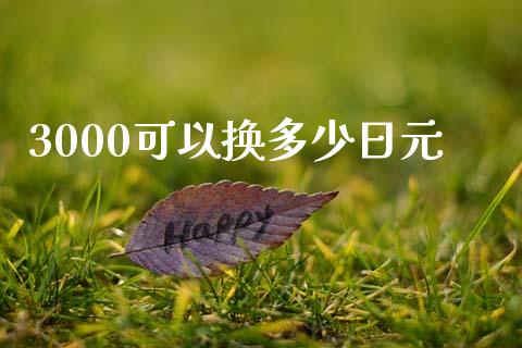 3000可以换多少日元_https://m.15771688.com_美国道指_第1张
