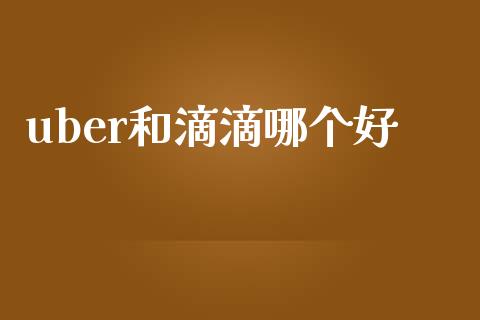 uber和滴滴哪个好_https://m.15771688.com_期货开户_第1张