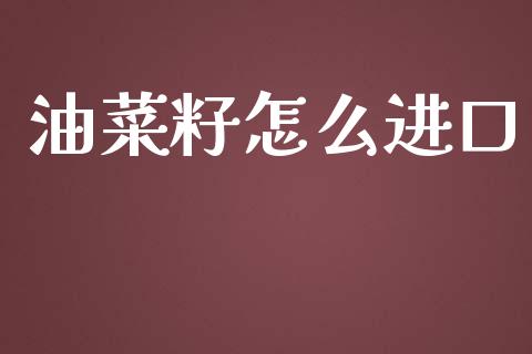 油菜籽怎么进口_https://m.15771688.com_美国道指_第1张