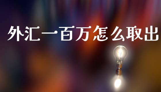 外汇一百万怎么取出_https://m.15771688.com_期货开户_第1张