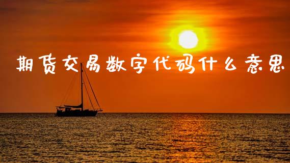 期货交易数字代码什么意思_https://m.15771688.com_美国道指_第1张