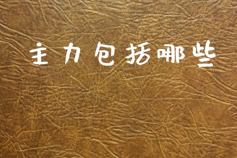 主力包括哪些_https://m.15771688.com_期货开户_第1张