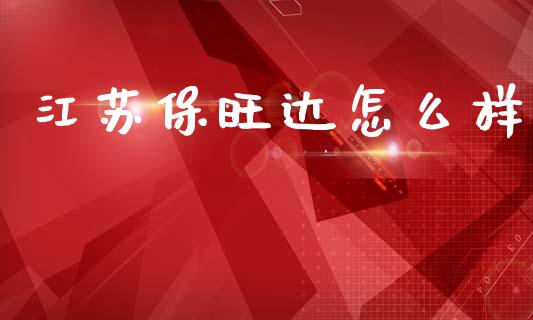 江苏保旺达怎么样_https://m.15771688.com_美国道指_第1张