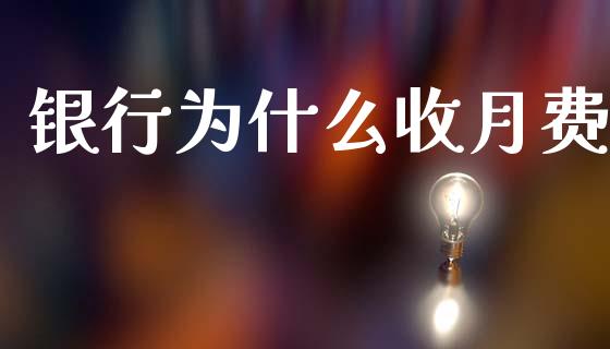 银行为什么收月费_https://m.15771688.com_期货开户_第1张