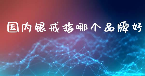 国内银戒指哪个品牌好_https://m.15771688.com_道指实时行情_第1张