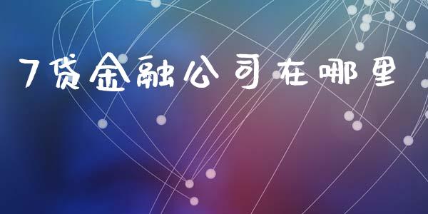 7贷金融公司在哪里_https://m.15771688.com_期货手续费_第1张