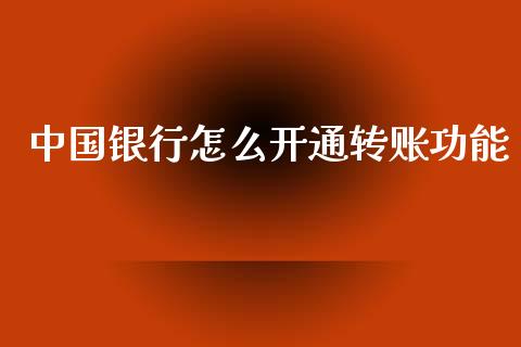 中国银行怎么开通转账功能_https://m.15771688.com_期货手续费_第1张