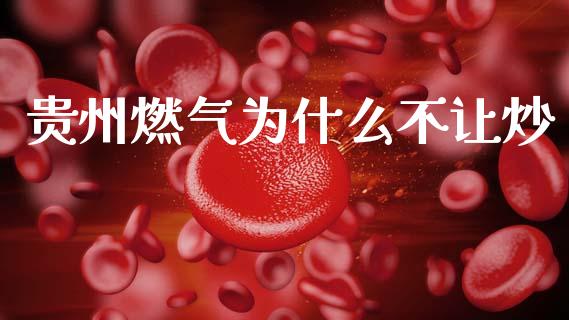 贵州燃气为什么不让炒_https://m.15771688.com_期货手续费_第1张