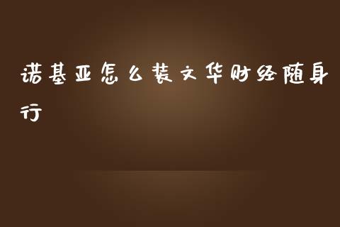 诺基亚怎么装文华财经随身行_https://m.15771688.com_道指实时行情_第1张