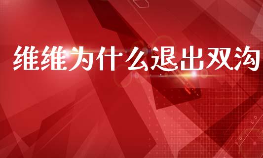 维维为什么退出双沟_https://m.15771688.com_美国道指_第1张