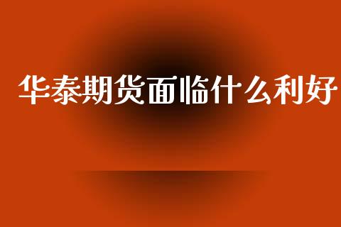 华泰期货面临什么利好_https://m.15771688.com_道指实时行情_第1张