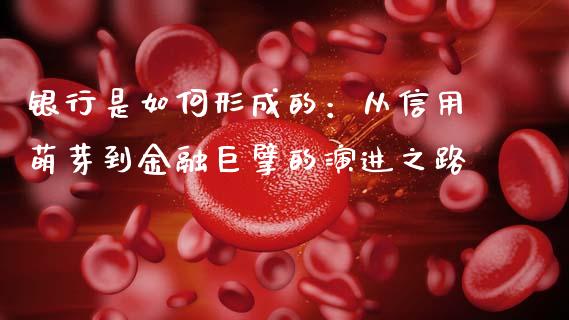 银行是如何形成的：从信用萌芽到金融巨擘的演进之路_https://m.15771688.com_期货开户_第1张
