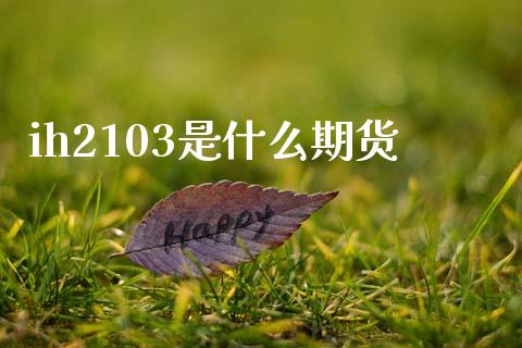 ih2103是什么期货_https://m.15771688.com_期货开户_第1张