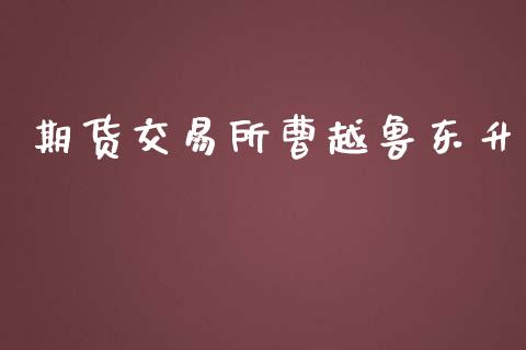 期货交易所曹越鲁东升_https://m.15771688.com_期货手续费_第1张