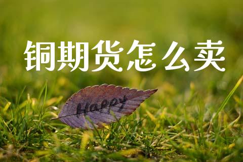 铜期货怎么卖_https://m.15771688.com_期货开户_第1张