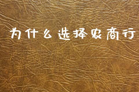 为什么选择农商行_https://m.15771688.com_美国道指_第1张