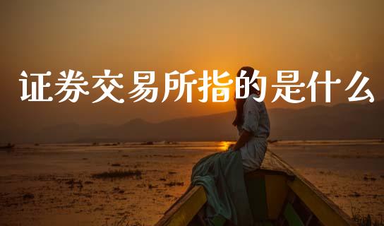 证券交易所指的是什么_https://m.15771688.com_道指实时行情_第1张