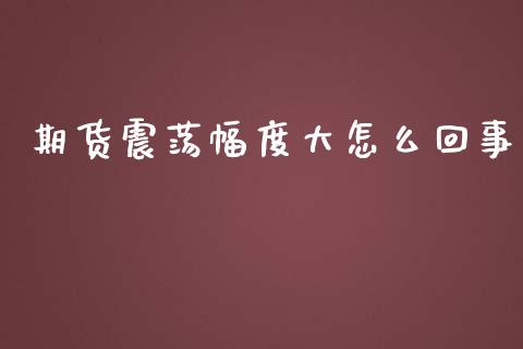 期货震荡幅度大怎么回事_期货手续费_第1张_期货开户_期货手续费_道指实时行情_美国道指 期货震荡幅度大怎么回事_https://m.15771688.com_期货手续费_第1张