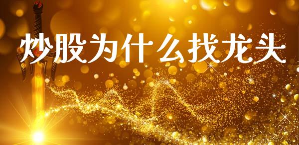 炒股为什么找龙头_https://m.15771688.com_期货开户_第1张